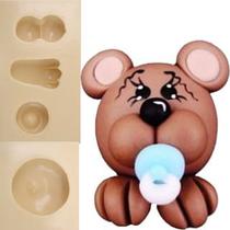 Molde Silicone 921 Rosto de Urso Bebe (fl) Molde Silicone 921 Rosto de Urso Bebe (fl)