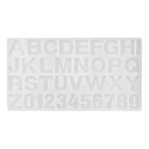 Molde Silicone Alfabeto Invertido Letras Resina Transparente - Minymix Molde Silicone Alfabeto Invertido Letras Resina Transparente - Minymix