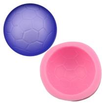 Molde Silicone Bola Futebol Fondant Biscuit Sabonete Resina Molde Silicone Bola Futebol Fondant Biscuit Sabonete Resina