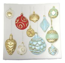 Molde Silicone Bolinhas De Natal Enfeite Confeitaria Biscuit Decoração