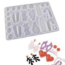 Molde Silicone Brincos Joias Artesanato Resina Pingentes