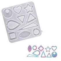 Molde Silicone Brincos Joias Pingente Resina Estrela Coraçao