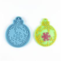 Molde Silicone Chaveiro Enfeite Natal Natalino Bola de Neve