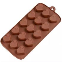 Molde Silicone Chocolate Bombom Coraçao Recheio Licor 22cm