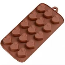 Molde Silicone Chocolate Bombom Coraçao Recheio Licor 22Cm Molde Silicone Chocolate Bombom Coraçao Recheio Licor 22Cm