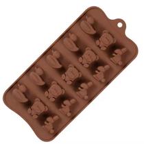 Molde Silicone Chocolate Bombom Doce Pato Coelho Urso 21.5cm Molde Silicone Chocolate Bombom Doce Pato Coelho Urso 21.5cm