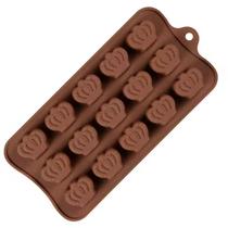 Molde Silicone Chocolate Bombom Doces Coroa Fondant 21.5cm