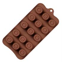 Molde Silicone Chocolate Bombom Doces Finos Licor 21,5cm Molde Silicone Chocolate Bombom Doces Finos Licor 21,5cm