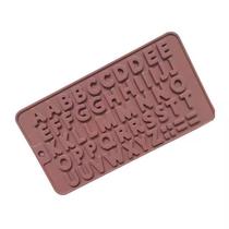 Molde Silicone Chocolate Letras Alfabeto Fondant Biscuit
