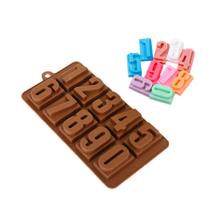 Molde Silicone Chocolate - Números de 0 a 9 - FT013 - 1 unidade - Silver Plastic - Rizzo