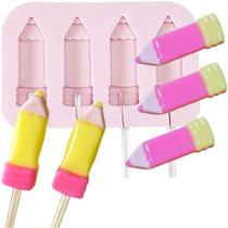 Molde Silicone Confeitaria Artesanal Mini Lápis 4cm Molde Silicone Confeitaria Artesanal Mini Lápis 4cm