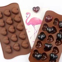 Molde Silicone Coraçao Coraçoes Chocolate Bombom Doce Licor