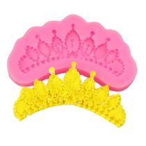 Molde Silicone Coroa Princesa Castelo Chocolate Fondant Molde Silicone Coroa Princesa Castelo Chocolate Fondant