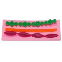 Molde Silicone Decoraçao Enfeite Bolo Flores Renda Fondant Molde Silicone Decoraçao Enfeite Bolo Flores Renda Fondant