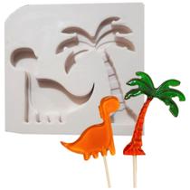 Molde Silicone Dino Coqueiro