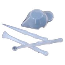 Molde Silicone Dosador Copinho Resinas Misturas Artesanatos com 3 Mix Cub Varinhas Molde Silicone Dosador Copinho Resinas Misturas Artesanatos com 3 Mix Cub Varinhas