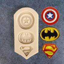 Molde Silicone Escudo Heróis