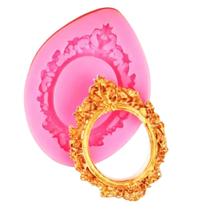 Molde Silicone Espelho Moldura Quadro Castelo Princesa Foto