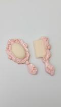 Molde Silicone Espelho Pente Artesanato Confeitaria