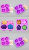 Molde Silicone Flor Artesanal 4 Espaços Molde Silicone Flor Artesanal 4 Espaços