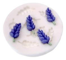 Molde Silicone Flores Flor Lavanda 2,5 cm Pasta Americana Biscuit Decoração Confeitaria