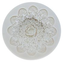 Molde silicone formato de Flor 7cm para artesanato