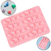 Molde Silicone Fundo Do Mar Gummy Oceano Gelatina Bala Candy