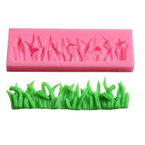 Molde Silicone Grama Folhas Mato Arbusto Floresta Gramado