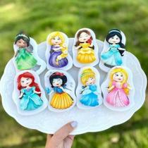 Molde Silicone Kit Princesas da Disney 3D 8 Princesas - Aline Candido