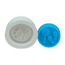 Molde Silicone Lupa e Pegada