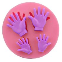 Molde Silicone Maozinhas Maos Luvas Dedos Fondant Biscuit Molde Silicone Maozinhas Maos Luvas Dedos Fondant Biscuit