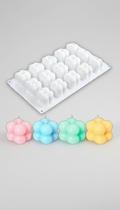 Molde Silicone Mini Bolhas 15 Cavidades Artesanato Molde Silicone Mini Bolhas 15 Cavidades Artesanato