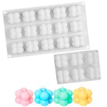 Molde Silicone Mini Bubble 6 E 15 Cavidades Velas Artesanais Molde Silicone Mini Bubble 6 E 15 Cavidades Velas Artesanais