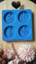 Molde Silicone Para Resina - Religioso 4 Cavidades - Orixás OXUMARÉ, IANSÃ, NANÃ E XANGÔ Molde Silicone Para Resina - Religioso 4 Cavidades - Orixás OXUMARÉ, IANSÃ, NANÃ E XANGÔ