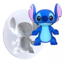 Molde Silicone Personagem Stitch Confeitaria Biscuit Vela