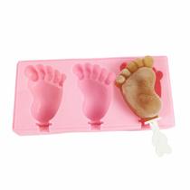 Molde Silicone Pés Pezinho Sorvete Pirulito Chocolate Bolo