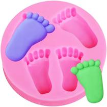 Molde Silicone Pes Pezinhos Cha Bebe Nenem Fondant Biscuit Molde Silicone Pes Pezinhos Cha Bebe Nenem Fondant Biscuit