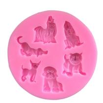 Molde Silicone Pet Cachorro Cachorrinho Poodle Lhasa Cocker Molde Silicone Pet Cachorro Cachorrinho Poodle Lhasa Cocker