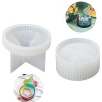 Molde Silicone Pote Porta Jóias Gesso Cimento Resinas Pote Vasos Decoração Molde Silicone Pote Porta Jóias Gesso Cimento Resinas Pote Vasos Decoração