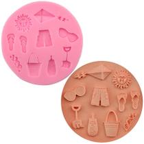 Molde Silicone Praia Chinelo Sol Verao Ondas Pipa Oculos
