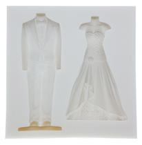 Molde Silicone Roupa Noivo e Noiva Casamento Decoração Molde Silicone Roupa Noivo e Noiva Casamento Decoração