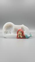 Molde Silicone Sereia Decoração Artesanato Gesso Biscuit Molde Silicone Sereia Decoração Artesanato Gesso Biscuit