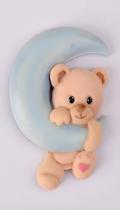 Molde Silicone Ursinho Lua Confeitaria Artesanato