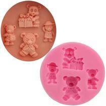 Molde Silicone Urso Ursos Ursinhos Bebe Revelaçao Fondant Molde Silicone Urso Ursos Ursinhos Bebe Revelaçao Fondant