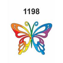 Molde Stencil Borboleta em PVC 15x20cm - Fast Patch