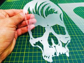 Molde Stencil Caveira para Pinturas E Aerografias - 2R06 Molde Stencil Caveira para Pinturas E Aerografias - 2R06