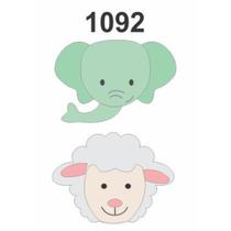 Molde Stencil Elefantinho e Ovelha em PVC 15x20cm - Fast Patch Molde Stencil Elefantinho e Ovelha em PVC 15x20cm - Fast Patch