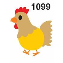 Molde Stencil Galinha em PVC 15x20cm - Fast Patch