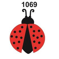 Molde Stencil Joaninha em PVC 15x20cm - Fast Patch Molde Stencil Joaninha em PVC 15x20cm - Fast Patch