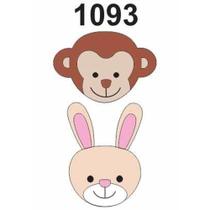 Molde Stencil Macaquinho e Coelho em PVC 15x20cm - Fast Patch